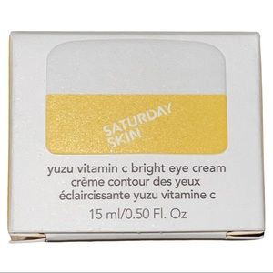 SATURDAY SKIN YUZU VITAMIN C BRIGHT EYE CREAM with an infusion of yuzu fruit*New